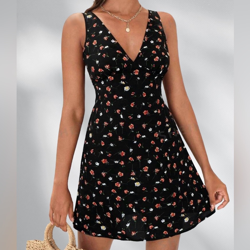 Floral V-Neck Sundress